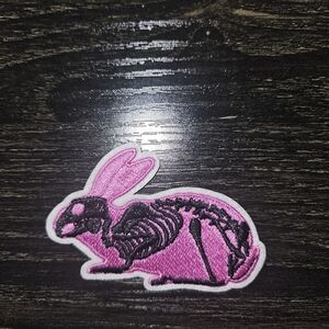 50% Off 2 Items!🌺 Lot B-A Pink Rabbit Skeleton Patch #1